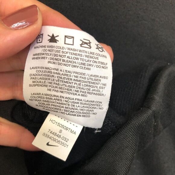 NIKE Sweatshirt Women's Size Small Black Dri-Fit Turtleneck Athletic Running - Picture 9 of 11